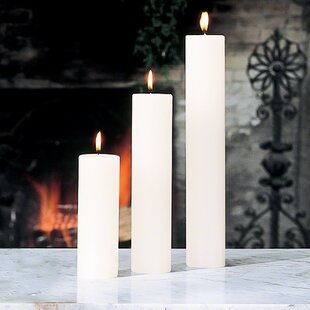 Paraffin Wax Unscented Pillar Candle 